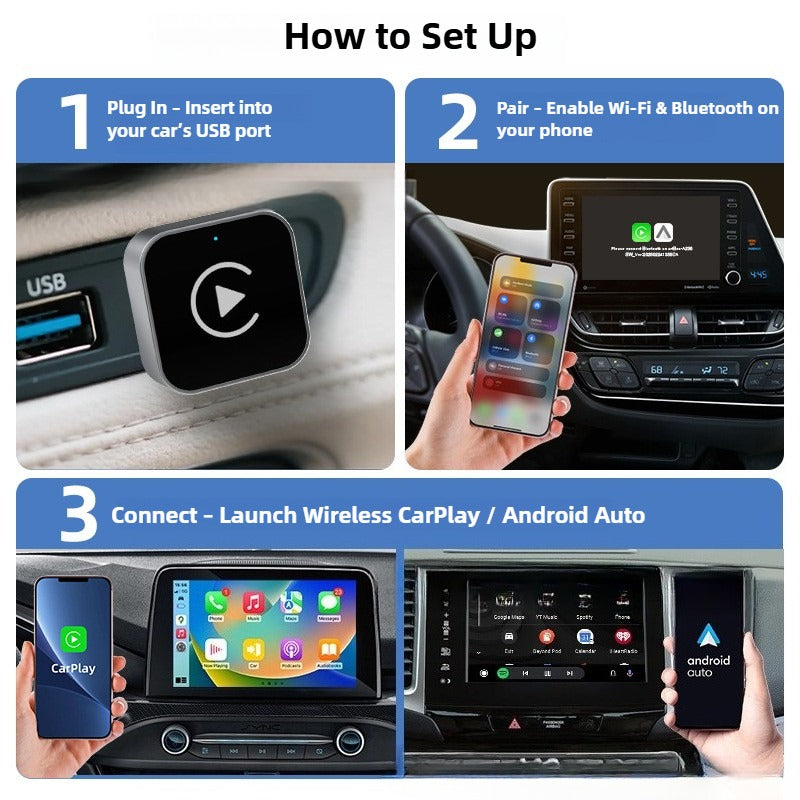 Step-by-step guide on how to set up a car multimedia system with smartphone connectivity.