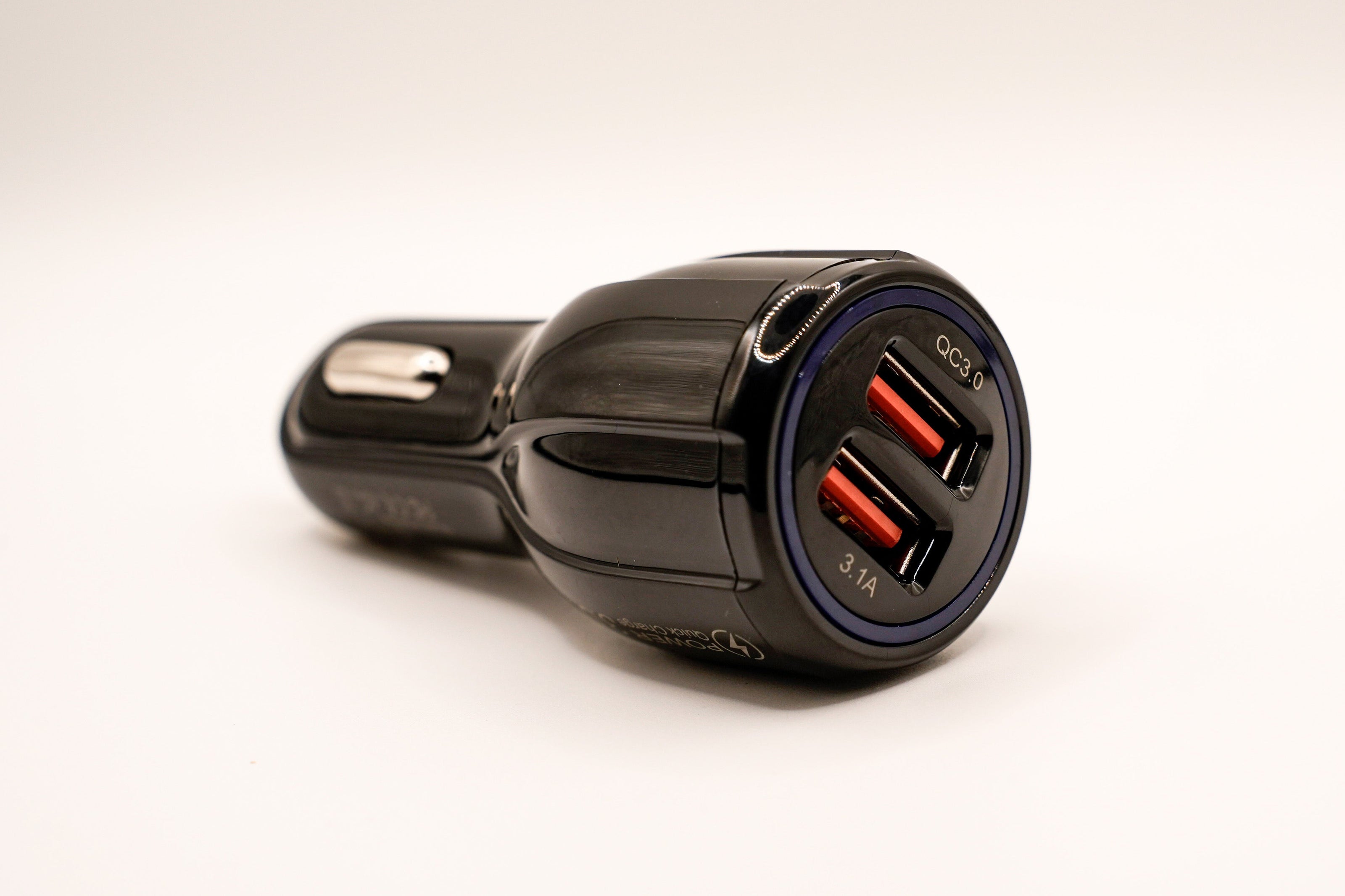 Dual USB Car Charger | QC3.0 Fast Charging Adapter for iPhone & Android