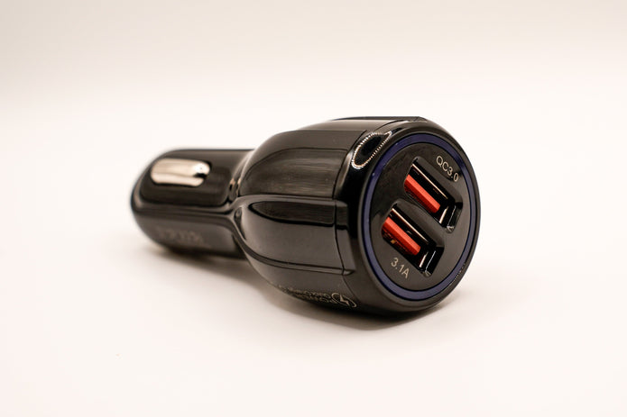 Dual USB Car Charger | QC3.0 Fast Charging Adapter for iPhone & Android