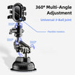 Phone holder with 360-degree adjustment and universal 3-ball joint on a white background
