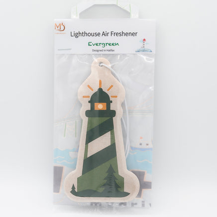 Lighthouse air freshener packaging on a white background